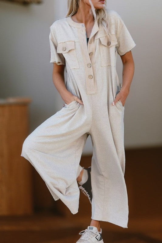 Short Sleeve Jumpsuit