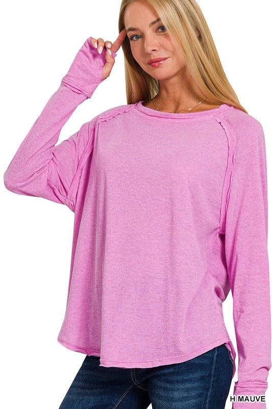 Cotton Raglan Top