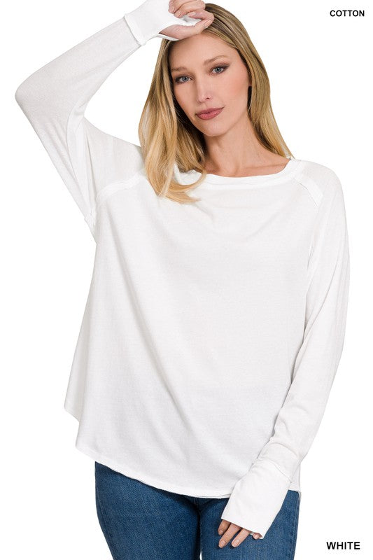 Cotton Raglan Top