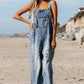 Bib Pocket Wide Leg Denim Overall