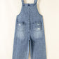 Bib Pocket Wide Leg Denim Overall