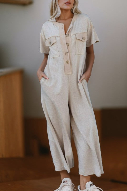 Short Sleeve Jumpsuit