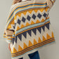 Gold, Rustic and Geometric Cardigan