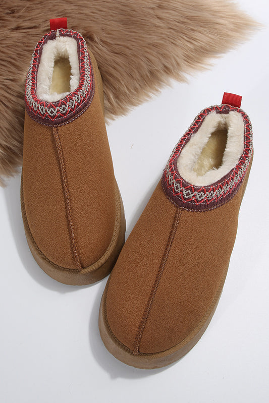 Winter Trim Slippers