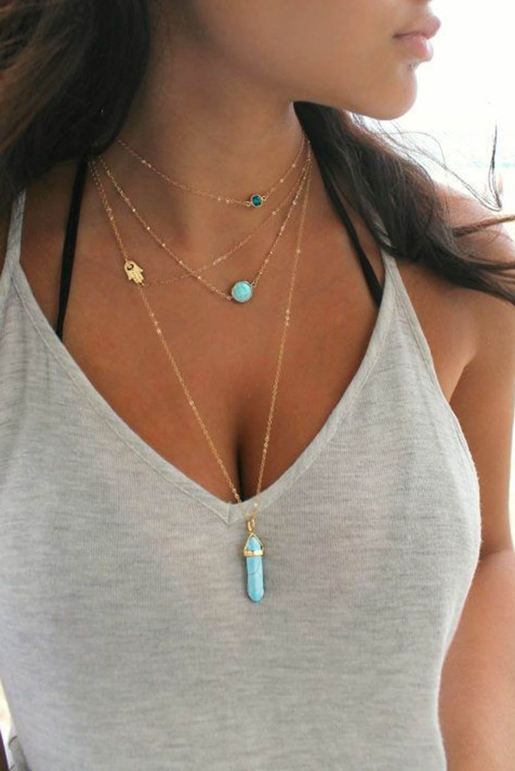 Turquoise Layered Necklace