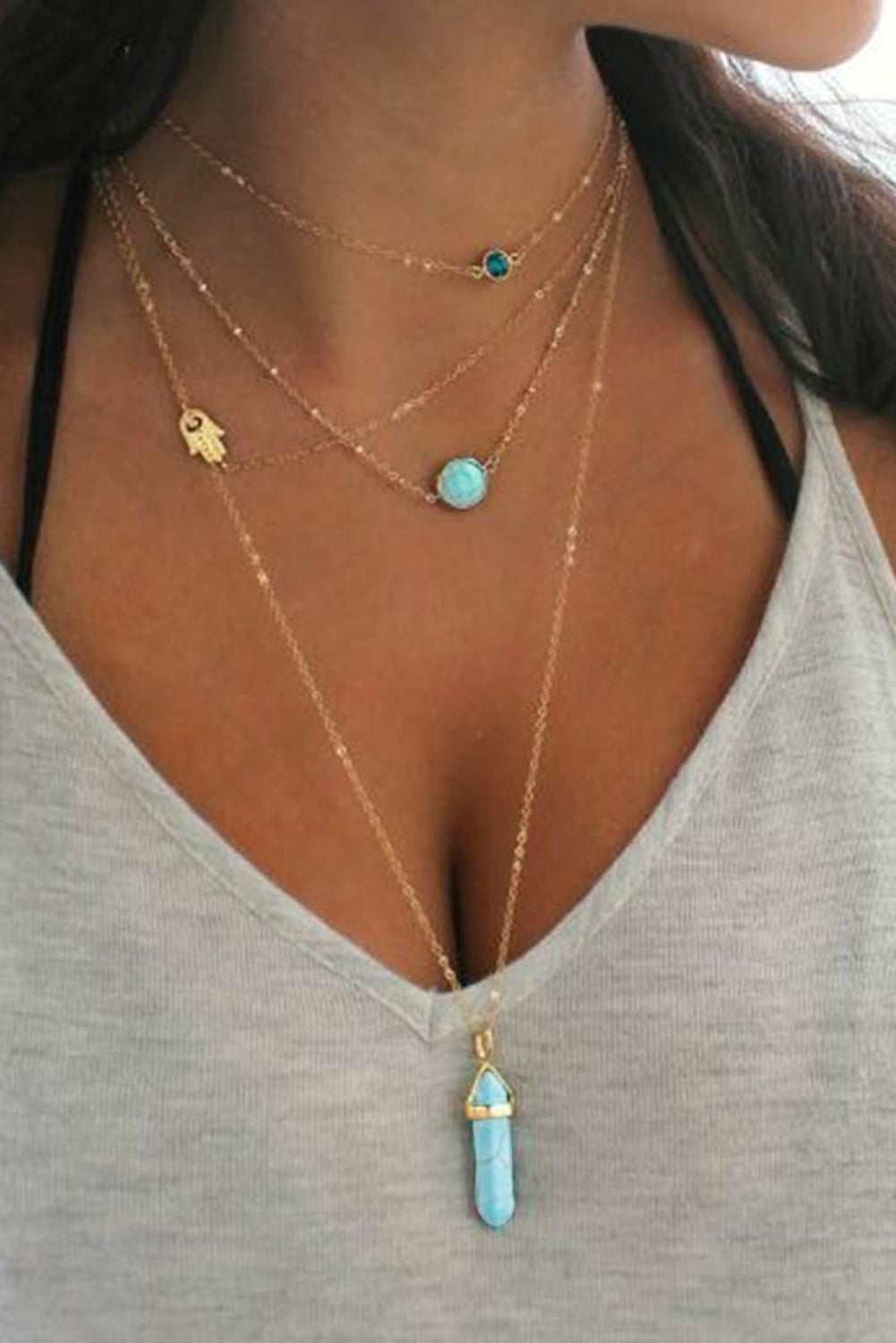 Turquoise Layered Necklace