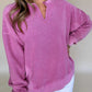 V neck Sweatshirt