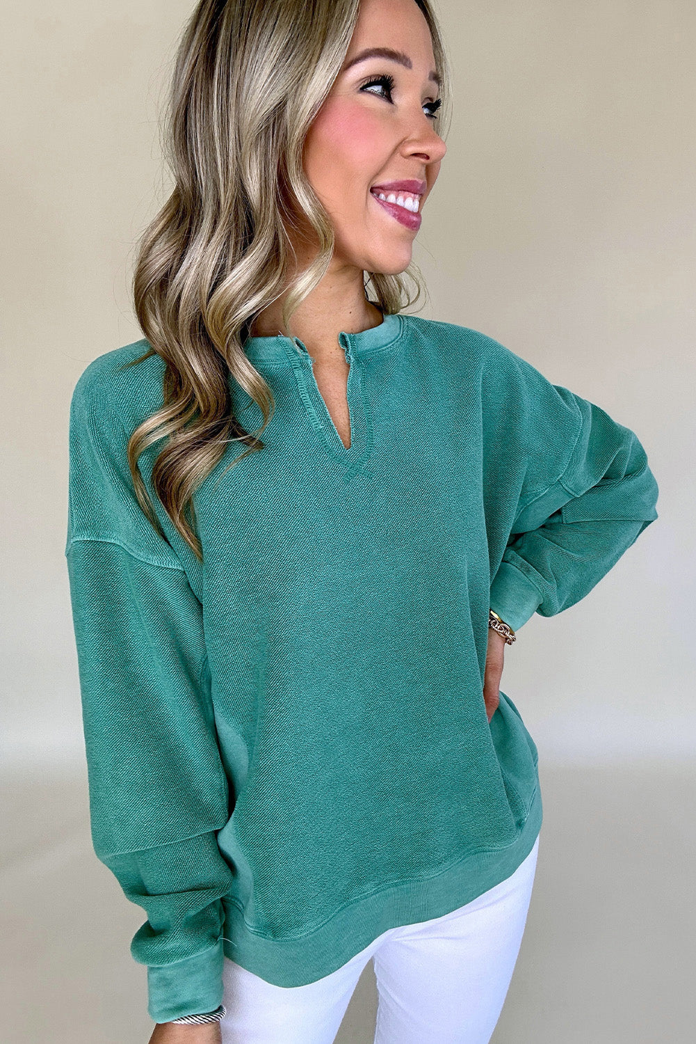 V neck Sweatshirt