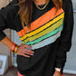 Black Colorblock Sweatshirt