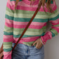 Color Block Stripe Sweater