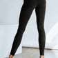 Black Criss Cross Tummy Control Leggings