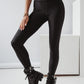 Black Criss Cross Tummy Control Leggings