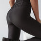 Black Criss Cross Tummy Control Leggings