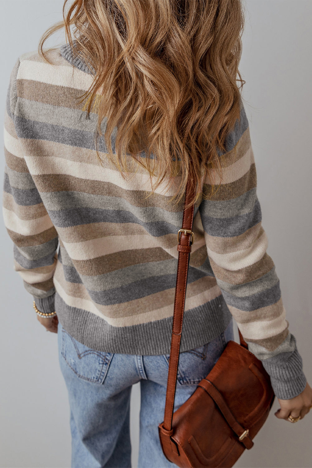 Color Block Stripe Sweater