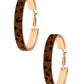 Animal Print Hoop Earrings